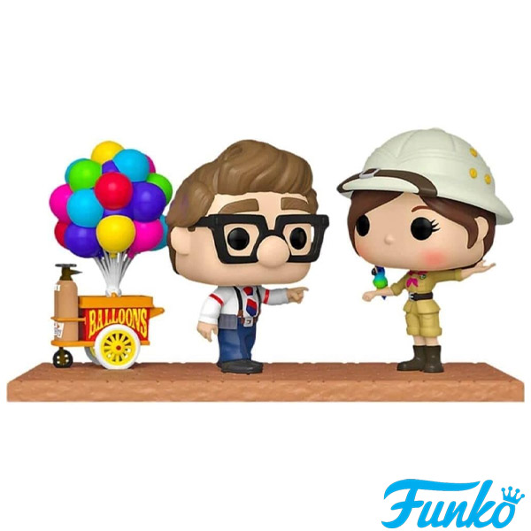 Funko POP #1152 Moment Disney Pixar Up Carl and Ellie with Balloon Cart Exclusive Figure